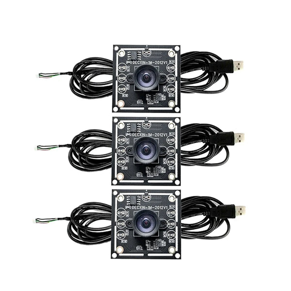 3 Pack USB Camera Modules 100 Degree 1MP OV9732 1280x720 2m Cable For DIY - stepyours.com
