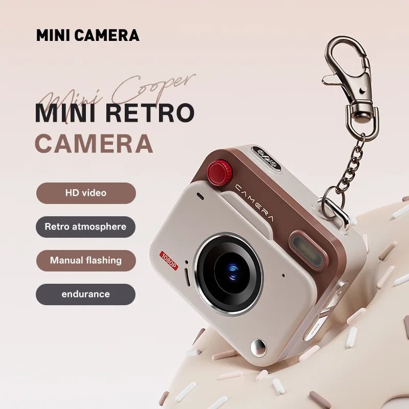 Must Have Retro CCD Mini Digital Camera Keychain With 1.77 Inch HD Video - stepyours.com