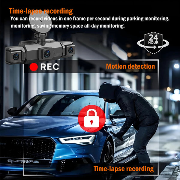 4 Channel Dashcam for Cars WiFi FHD 1080P Night Vision Loop Recording Kit - stepyours.com