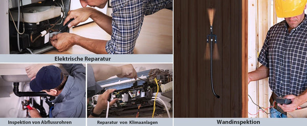 Lafoch S10 360 Degree Rotating Dual Lens Endoscope - 3.9mm Probe, 5 Inch IPS - stepyours.com