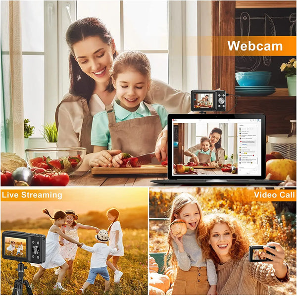 2024 Digital Camera 2.4 Inch 1080P Rechargeable For Kids Beginner Gift - stepyours.com