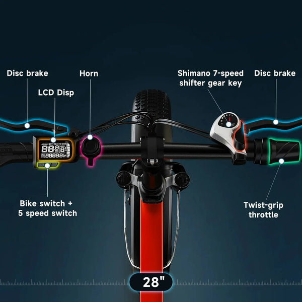 Compact Foldable Fat Tire E Bike — product view 5