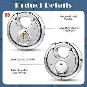 Stainless Padlock - Heavy Duty Security — product view 5
