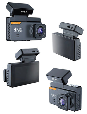 E - ACE Dash Cam 4K Dual Lens GPS WiFi 24h Parking Night Vision Rear View - stepyours.com