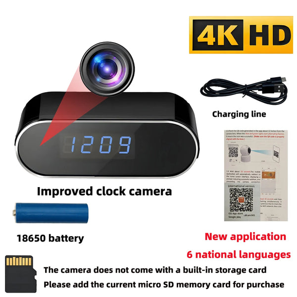 New 4KHD Mini WiFi Camera for Improved Clarity, Infrared Night Vision, Remote Viewing, Motion Detection, Wireless Mini Camera by stepyours.com
