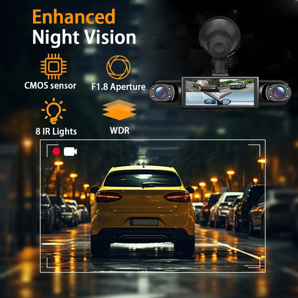 4 Channel Dash Cam 360 Degree Car Video Recorder Night Vision Parking Monitor - stepyours.com