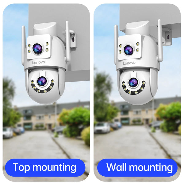 Lenovo HD PTZ Outdoor Camera Dual Lens 6MP With Auto Tracking - 5G WiFi by stepyours.com