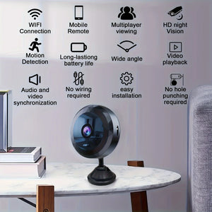 Wireless Mini WiFi Security Camera Night Vision Motion Detection And App Control by stepyours.com