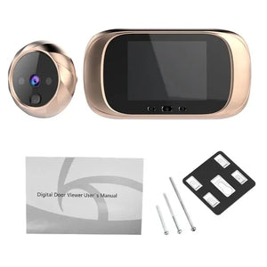 2.8 Inch Video Doorbell Peephole Camera 90 Degrees Doorbell Motion Detection Eye Digital LCD Door Monitoring Electronic Cat Eye by stepyours.com