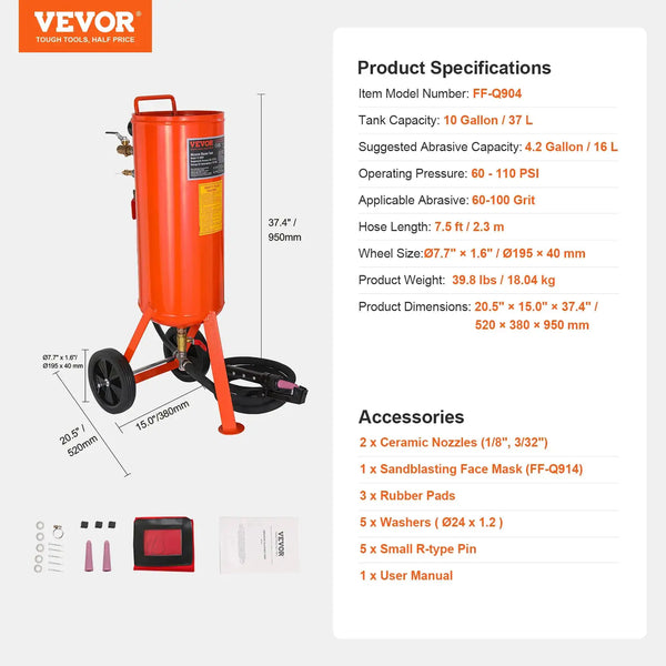 Portable Air Sand Blaster Kit — product view 7