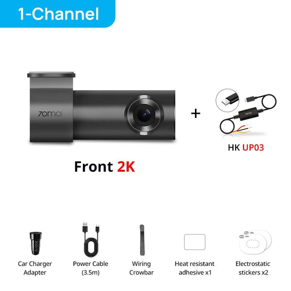 70mai M310 Plus 2K Dash Cam With English Voice Control 1440P WDR Parking WiFi 6 - stepyours.com