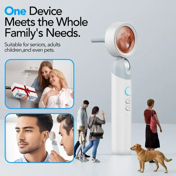Smart Ear Camera Endoscope 90 Degree Rotatable Head With 1080P HD View 12 Heads - stepyours.com