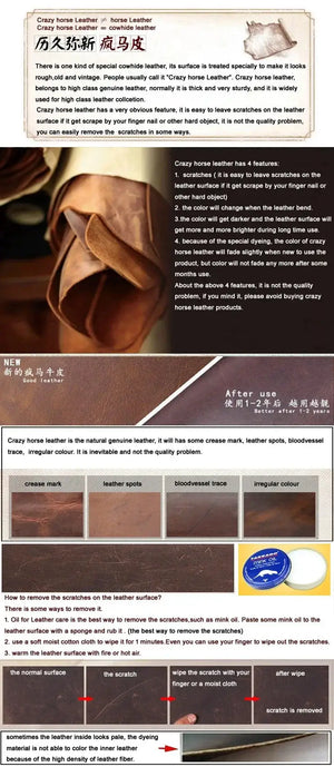 Leather Duffle Bag - Men Travel — product view 17