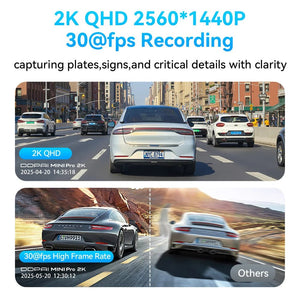 DDPAI MINI Pro 2K Dash Cam WiFi Night Vision DVR With Parking Monitor - stepyours.com