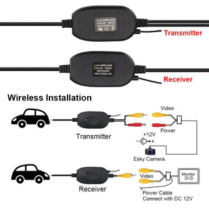 12V Car Rear View Camera 4 And 8 LED License Plate Holder Parking Sensor - stepyours.com