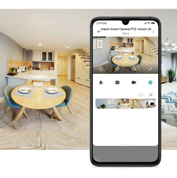 Xiaomi Home Security PTZ 2K Camera Color Night Vision AI Detection Hooks - stepyours.com