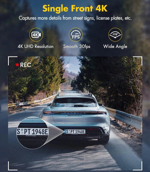 Soam Dash Cam 4K Plus Dual Channel GPS WiFi Front 4K Rear 1080p - stepyours.com