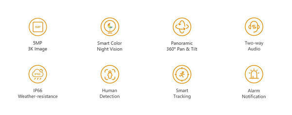 IMOU Cruiser SE Plus Outdoor PTZ WiFi Camera - Color Night Vision AI Detection - stepyours.com