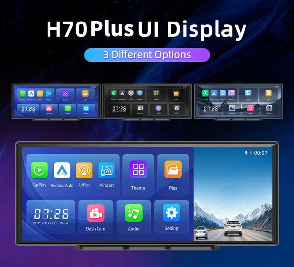 Imagebon H70 Plus 11.4 Inch 4K ADAS Dash Cam 60FPS Night Vision Dual Recording - stepyours.com