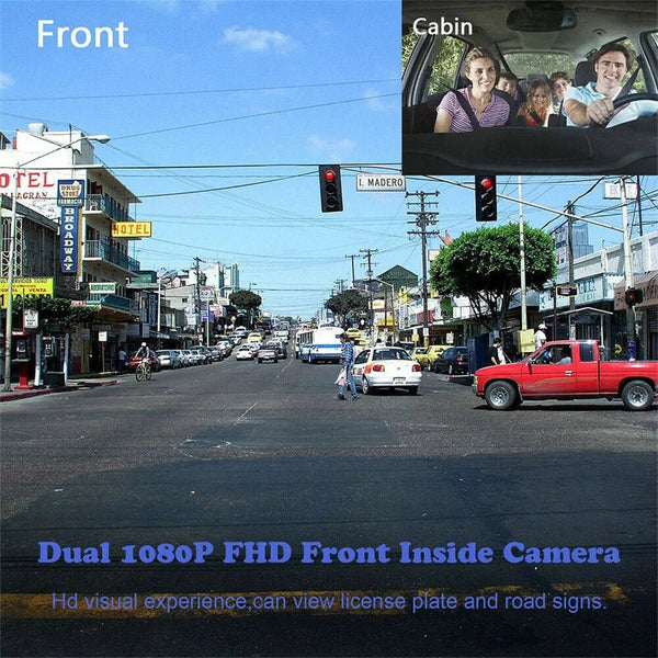 3 Channel Dash Cam for Cars 1080P Video Recorder Rear View Car DVR - stepyours.com