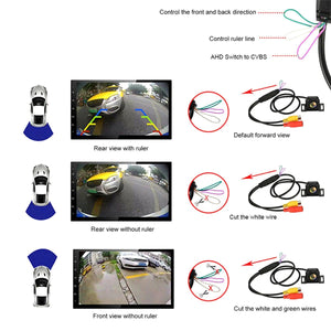 Car Backup Camera 1080P Rear 170 Deg Wide Angle Adjustable Reversing Camera - stepyours.com