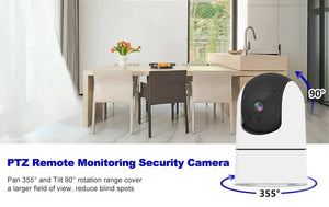 Tuya 5G WiFi IP Camera Indoor 6MP Auto Tracking 6x Zoom Night Vision - stepyours.com