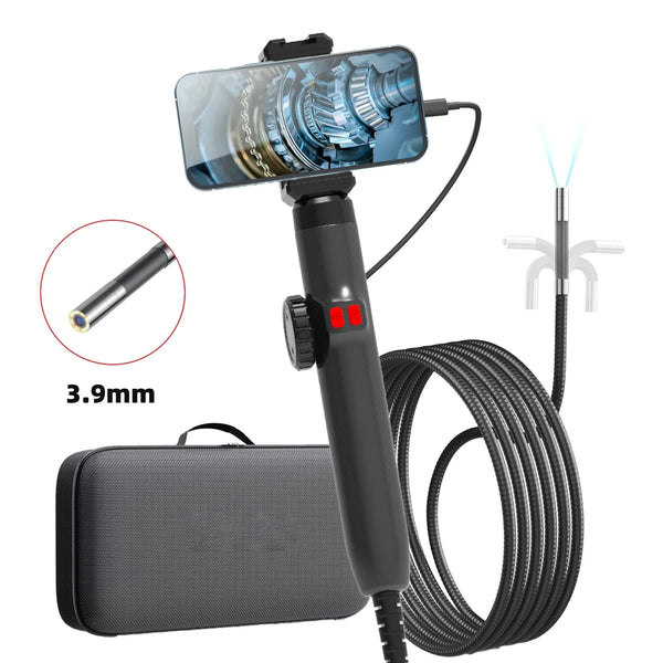 360 Degree Articulating Borescope Endoscope With Light For Android And iOS - stepyours.com