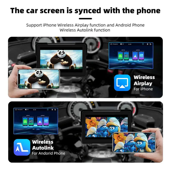 Portable Wireless CarPlay Moto Dashboard — product view 6
