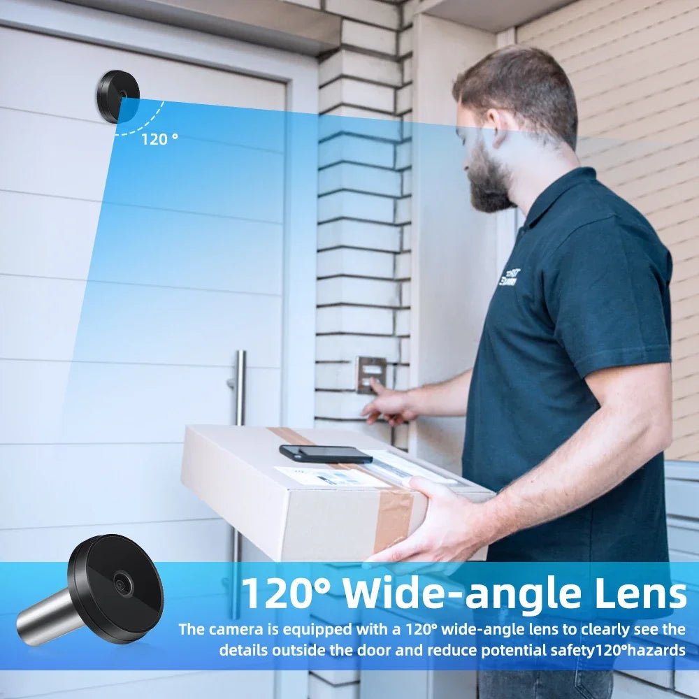 Awapow Door Peephole Camera 3.5 Inch LCD Viewer No WiFi - stepyours.com