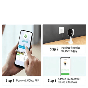 Jennov 2K HD Wireless Security Camera Color Night Vision IP66 Weatherproof - stepyours.com