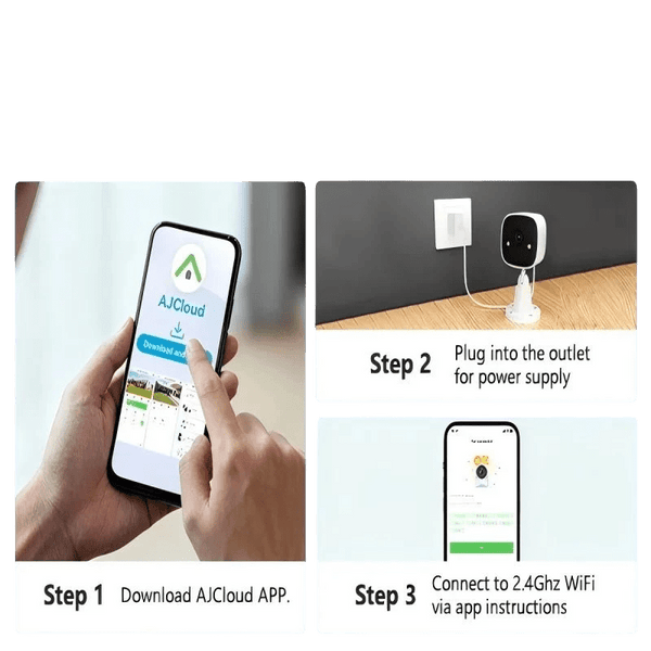 Jennov 2K HD Wireless Security Camera Color Night Vision IP66 Weatherproof - stepyours.com