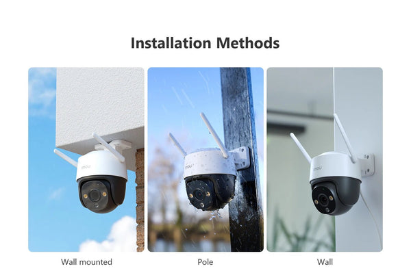 IMOU Cruiser SE Plus Outdoor PTZ WiFi Camera - Color Night Vision AI Detection - stepyours.com