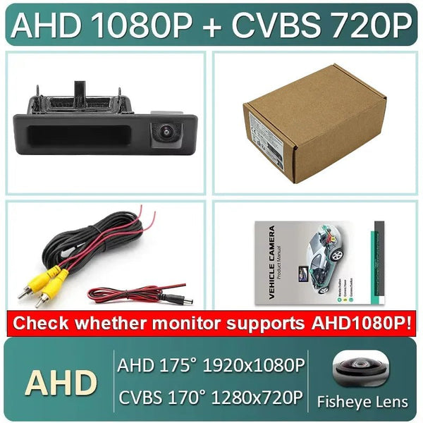 GreenYi 170 Degree 1080P HD AHD Night Vision Rear View Camera For BMW 3 Series - stepyours.com
