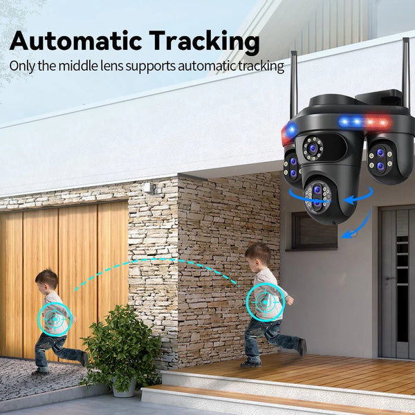 Difang 5MP WiFi IP Camera Outdoor PTZ 10x Zoom Auto Tracking CCTV - stepyours.com