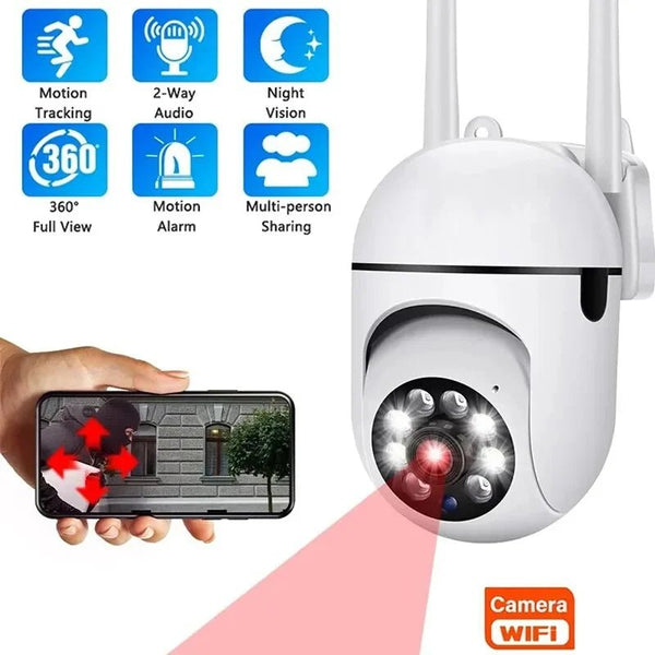 1080P HD PTZ WiFi IP Camera Outdoor Night Vision Waterproof CCTV Surveillance - stepyours.com