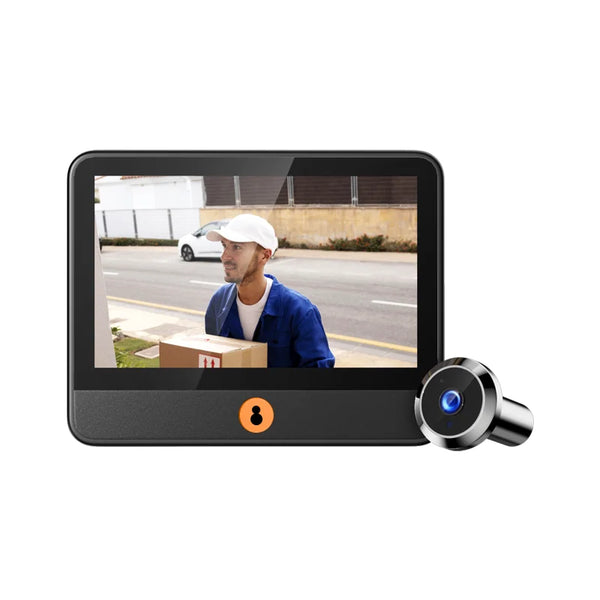 Danmini 4.3'' Visual Doorbell Peephole 1080P Camera App Remote Control Digital Cat Eye Night Vision Outdoor Monitor Door Viewer by stepyours.com