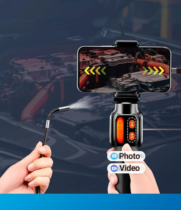 Type C 360 Degree Two Way Rotary Endoscope Camera 1080P HD For Car Inspection - stepyours.com