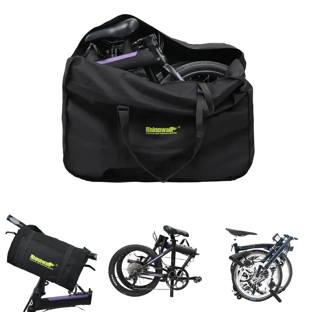 Rhinowalk Folding Bike Storage Bag Thickened Fits 20-Inch Or 16-Inch Portable Folding Bike Light Bike Travel Carry Handbag Cover