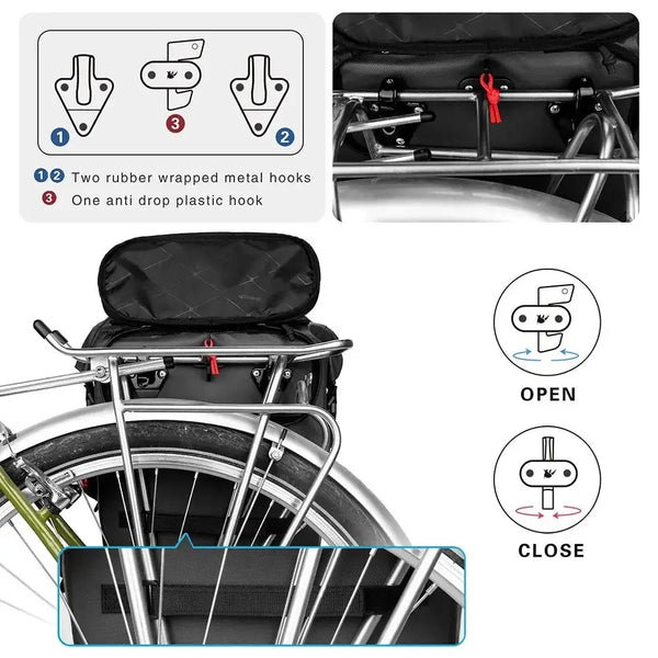 Waterproof Bike Pannier Bag for Cycling — product view 3