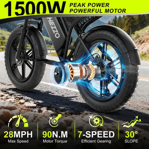 Hezzo Pro Fat Tire E Bike — product view 2