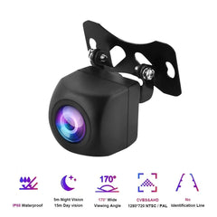 CCD Wide Angle HD Car Rear View Camera 170 Degree Night Vision Backup Parking - stepyours.com