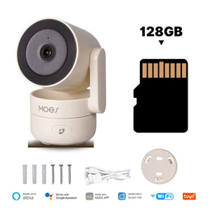 MOES Tuya WiFi Indoor Pan/Tilt Camera - 4MP HD Night Vision And Motion Alerts by stepyours.com