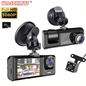1080P Car Dash Cam 2 To 3 Camera Front And Rear Video Recorder Night Vision - stepyours.com
