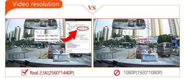 EACE 2.5K Mirror Dash Cam For Car Touch Screen With GPS WiFi 1440P Parking DVR - stepyours.com