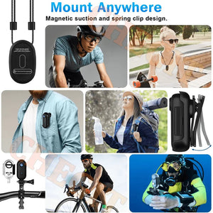 4K WiFi POV Mini Action Camera Magnetic Pocket Vlog Cam Helmet Mount for Bike - stepyours.com