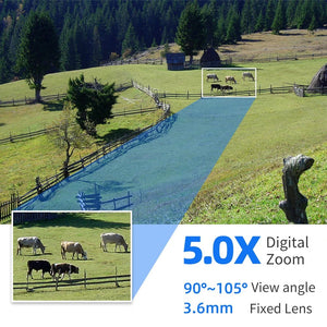 Hiseeu 4K 8MP Smart Wifi PTZ Camera With 5x Zoom AI Human Detection ONVIF - stepyours.com