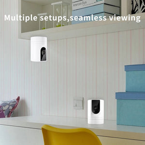 Indoor Pet Camera With Phone App 1080P WiFi Security Camera Foldable - stepyours.com