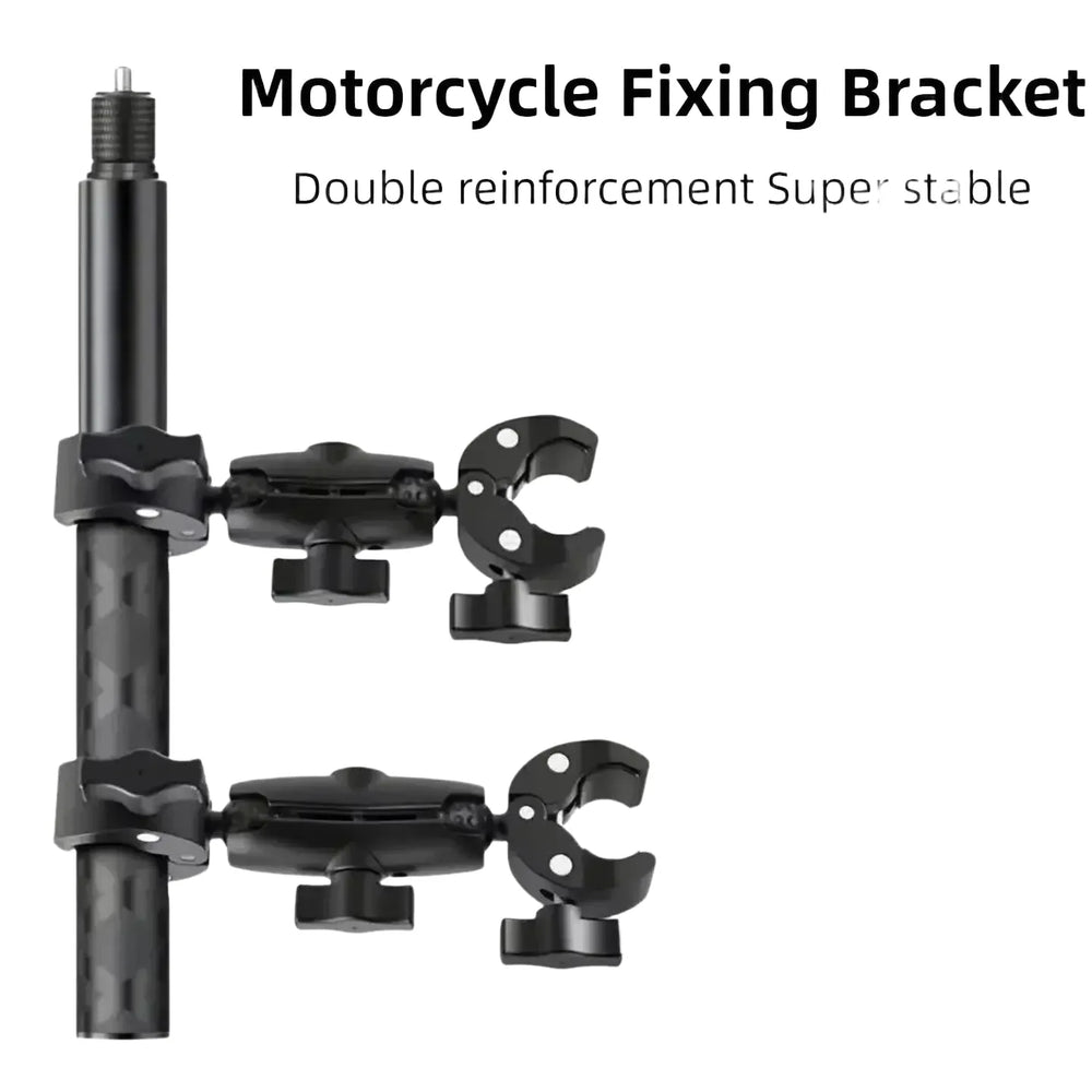 For Insta360 x2 x3 x4 x5 Motorcycle Bike Mount Selfie Stick for Insta 360 x2 x3 x4 x5 Moto Monopod Handlebar Accessories Kit