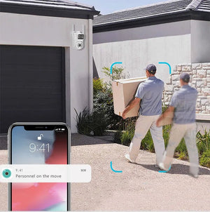 Icsee 8MP 4K PTZ WiFi Camera Dual Lens - AI Tracking Outdoor Surveillance - stepyours.com