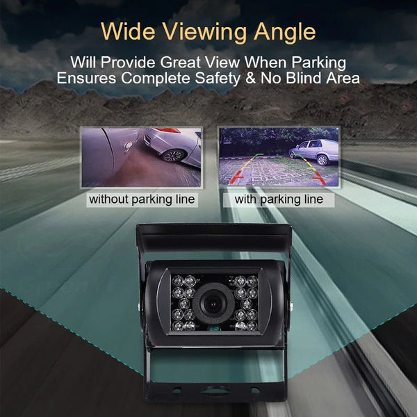 Reverse Camera 4 Pin AV Port IR Night Vision Waterproof For Truck Trailer RV - stepyours.com